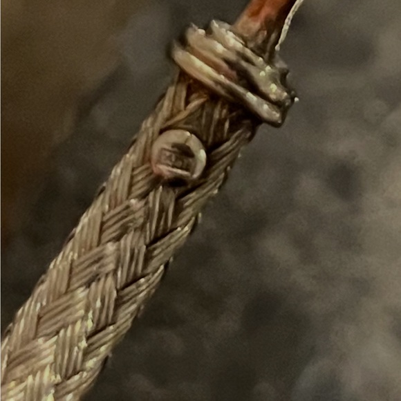 Elegant Sterling Silver and 14k Gold Bracelet - Picture 8 of 9